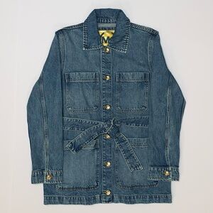 Michael Kors Belted Cargo Field Denim Coat-Size M, L New